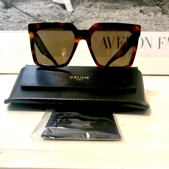 Celine | Accessories | Celine New Square Tortoise Sunglasses  display picture 1